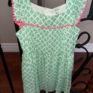 Carter's Green and Pink Floral Dress